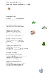 English Worksheet: Christmastime