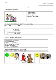 English Worksheet: To Be, Places, Emotions