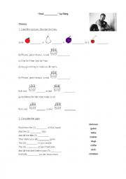 English Worksheet: Soul cake Sting