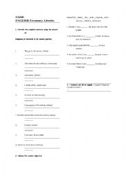 English Worksheet: Frecuency adverbs text