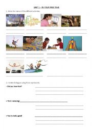 English Worksheet: Free time activities