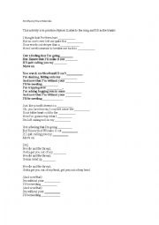 English Worksheet: Song to practice rhymes