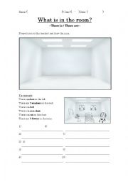 English Worksheet: Whats in the room?