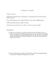 English Worksheet: Scott Pilgrim Vs The World