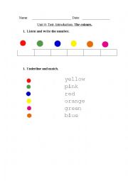 Colours Test Practice