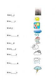 English Worksheet: weather and seasons