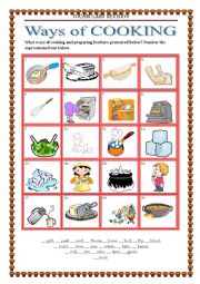 Vocabulary Revision 6 - ways of cooking