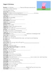 English Worksheet: Peppas Christmas