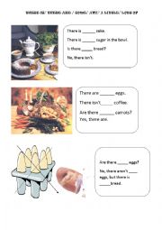 English Worksheet: Yummy Breakfast some/Any/a little
