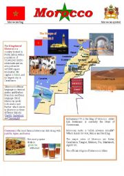 a poster about Morocco