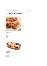 English Worksheet: Tell Me More Lesson 3B-Breakfast Menu