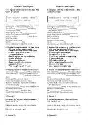 English Worksheet: All of Me