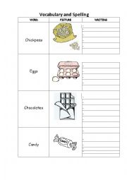 English Worksheet: Vocabulary and Spelling