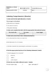 English Worksheet: END-Term 2 3rd secondary technology 