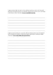 English Worksheet: Classified ad