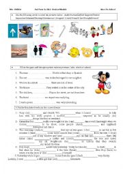 English Worksheet: Review 2nd form, Reading 2