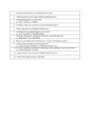 English Worksheet: Interesting questions about London