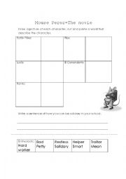 English Worksheet: Mouse Prez-The Movie