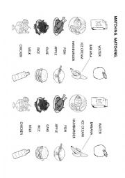 English Worksheet: MATCHING ACTIVITY