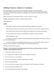 English Worksheet: personality qualities 