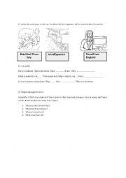 English Worksheet: Jobs and Places