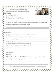 English Worksheet: The Ron Clark Story