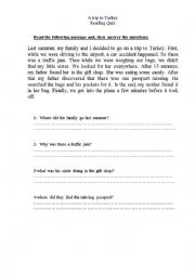 Turkey worksheets