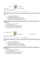 English Worksheet: Language worksheet