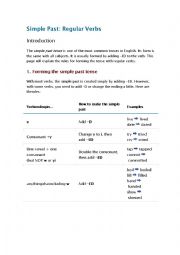 English Worksheet: Simple Past