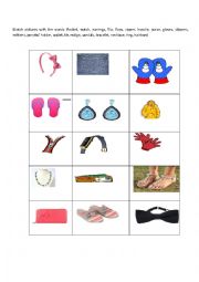 English Worksheet: Clothes and accesories