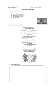 English Worksheet: My family 