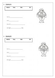 English Worksheet: fill in the gaps