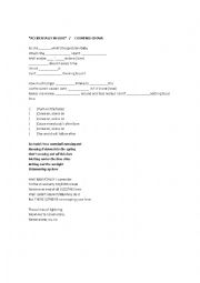 English Worksheet: accidentally in love - counting crows