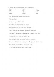 English Worksheet: body parts-slangs-exercise