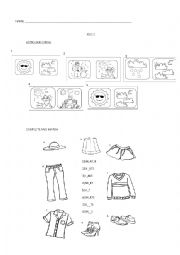 English Worksheet: CLOTHES