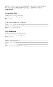 English Worksheet: Evaluations with adjectives