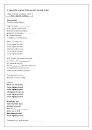 Song worksheet - Gives you hell