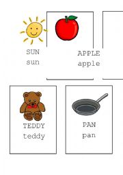 English Worksheet: Phonics revision for sounds s, a, t, p.