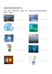 English Worksheet: Whats the weather like?