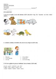 English Worksheet: English Assessment