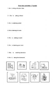 English Worksheet: free time