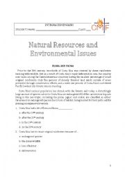 Natural Resources and Environmental Issues