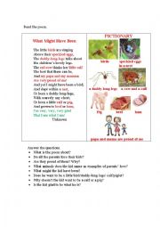 What Might Have Been A Poem Questions Esl Worksheet By Korova Daisy