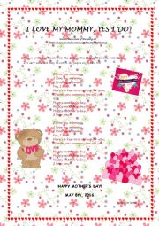 English Worksheet: I Love Mt Mommy, Yes I do! By Kiboomu Channel