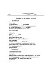 English Worksheet: Listening activity Wiz Khalifa - See You Again (feat. Charlie Puth)