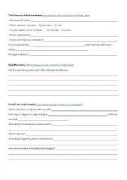 English Worksheet: Video lesson