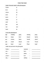 Model Test Paper-phonogram