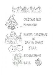 English Worksheet: Christmas for pupils