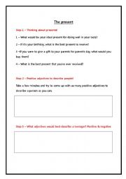 English Worksheet: The present - film class