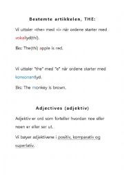 English Worksheet: ajectives